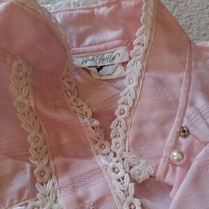 VTG UNWORN, " MR. JAC" for "LORD & TAYLOR" PINK NIGHTSHIRT/ ROBE VICTORIAN STYLE